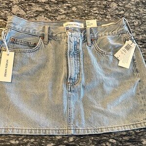Denim Forum 90s Ricci Mid Rise Jean Skirt